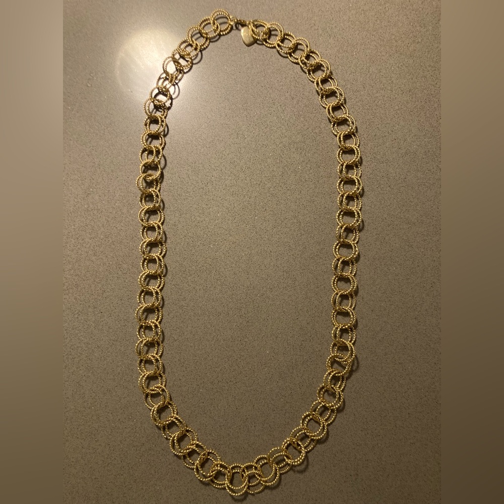 BETSEY JOHNSON gold chain necklace (vintage)